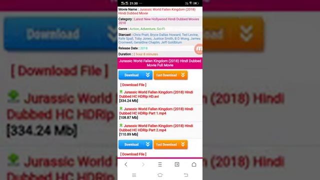 download Jurassic World fallen kingdom in android 📱 смотреть онлайн