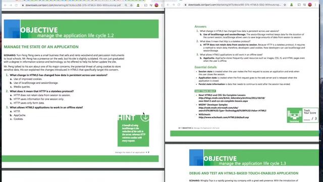 HTML5 98-375 Review Certiport Microsoft test- Section 1 смотреть онлайн