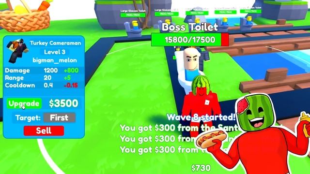 Spin the Wheel of MYSTERY in TOILET TOWER DEFENSE смотреть онлайн