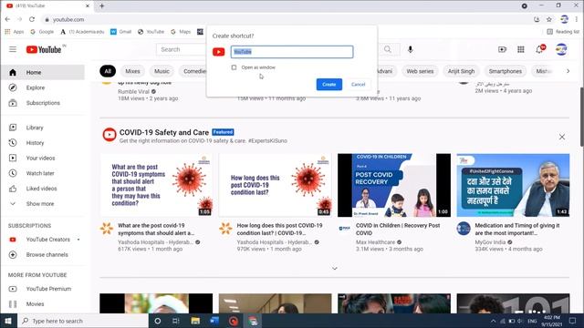 How To Pin Shortcut to A Website in Chrome to Taskbar in Windows 10 смотреть онлайн