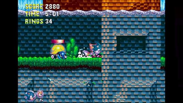 SONIC TRIPLE TROUBLE 16-BIT Great Turquoise Zone смотреть онлайн