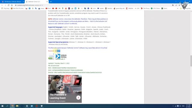 Tắt Windows Defender (Windows Security) trên Windows 10 смотреть онлайн
