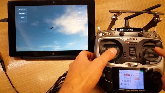 FPV racing simulator setup. AT9+FreeRider app / Synchronization Betaflight смотреть онлайн