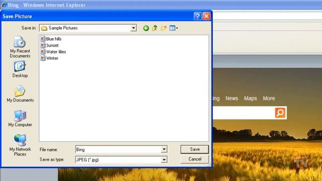 Saving A Picture You See On A Web Page In Windows XP смотреть онлайн