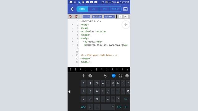Website Menggunakan EASY HTML смотреть онлайн