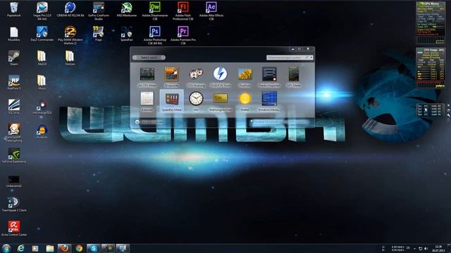Windows Gagets Installieren / GPU / CPU Meter смотреть онлайн