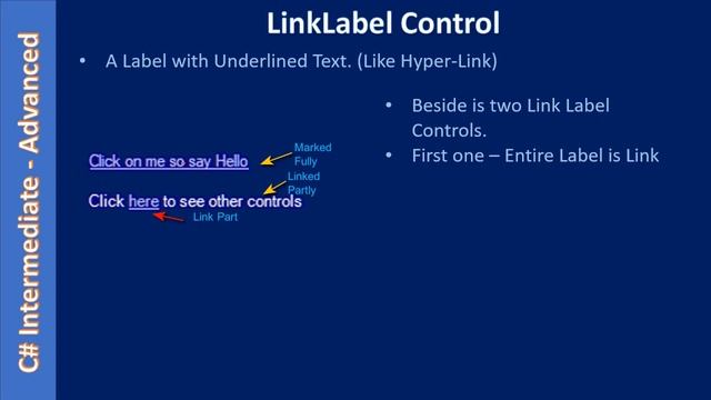 NumericUpDown and LinkLabel Control | Concepts - Part 1/3 C# Advanced #08 смотреть онлайн