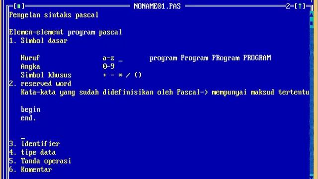 2.1 Free Pascal Tutorial - Sintaks смотреть онлайн