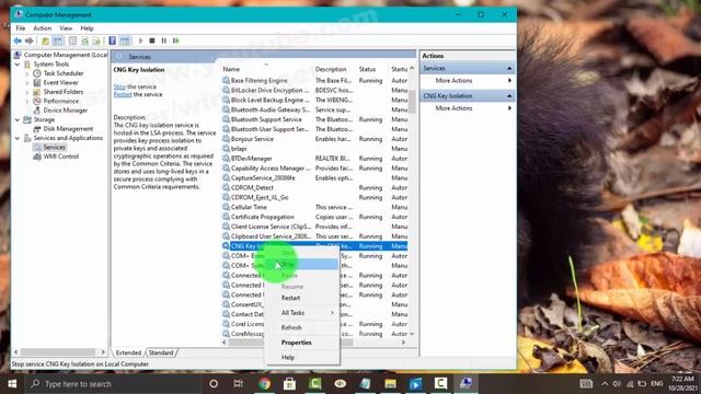 Windows 10 Home : How to Start or Stop CNG Key Isolation Service смотреть онлайн