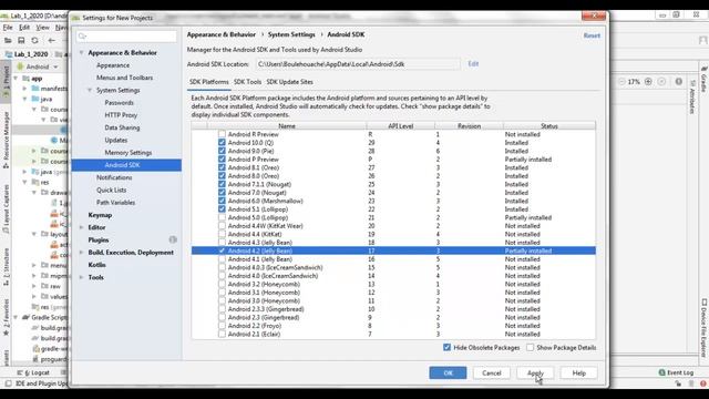 Android Studio: Using SDK Manager смотреть онлайн