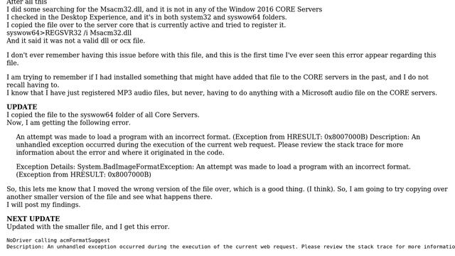 DevOps & SysAdmins: Unable to load DLL 'Msacm32.dll': The specified module could not be found смотреть онлайн