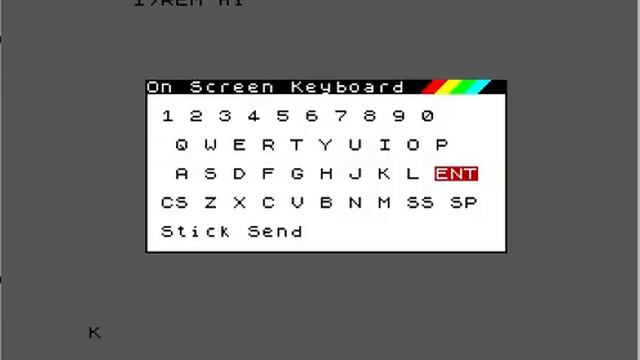 ZEsarUX emulator - Improved On Screen keyboard смотреть онлайн