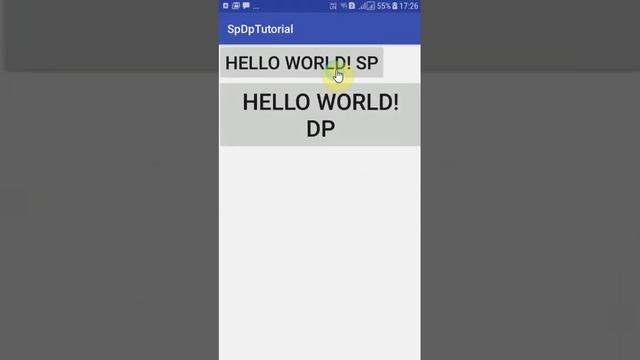 Android SP vs DP DIFFERENCE EXAMPLE смотреть онлайн