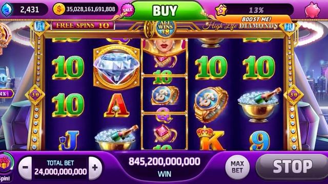 Slotomania High Life Diamonds - 5 times Super Free Spins. No luck hit BIG! смотреть онлайн