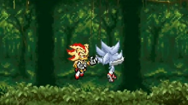 Sonic Vs Shadow! (Sprite animation)