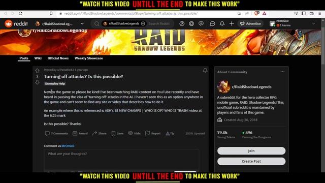 How To Turn Off Skills In Raid Shadow Legends Tutorial смотреть онлайн