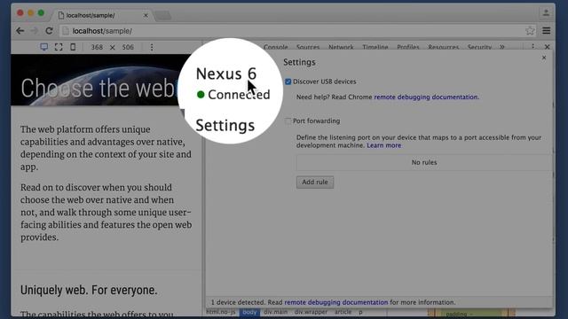 Chrome DevTools: Inspect Devices Dialog (Demo) смотреть онлайн