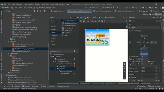 Travel Guide UI Design App | Android Studio | Part 2 | UI Designing + Coding | Ayesha's Tech Studio смотреть онлайн