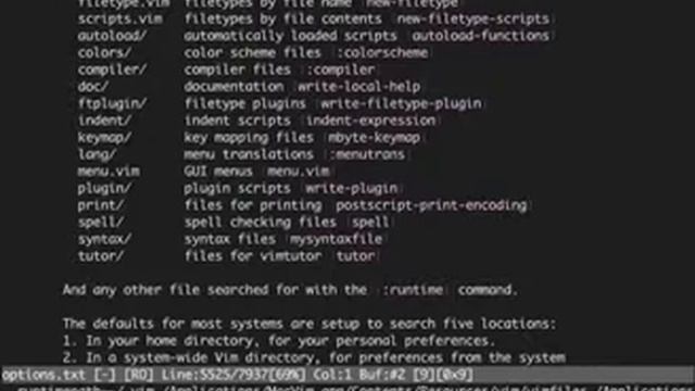 The vimrc File and Vim Runtime Directories смотреть онлайн