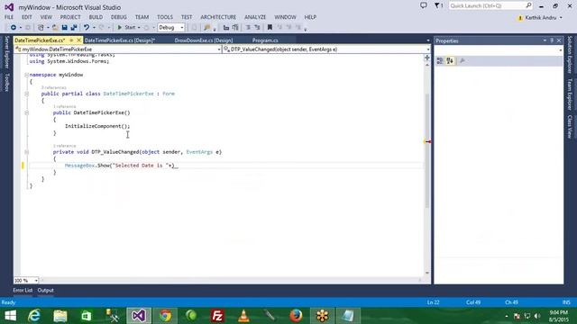 C# Windows Application Online Class Day 11 - Working With Date Time Picker смотреть онлайн