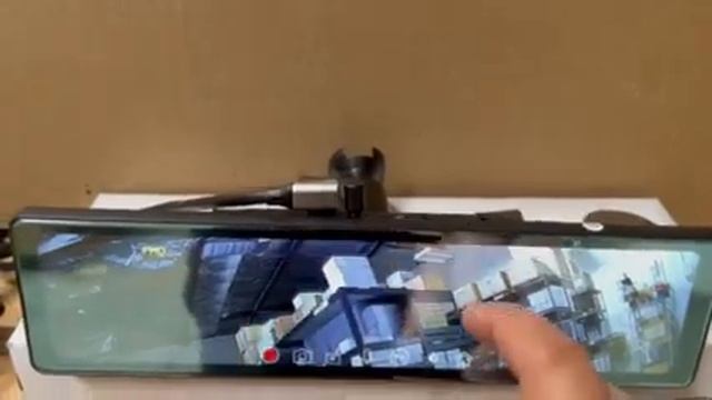 CARPLAY ANDROID AUTO 12" full replacement rear view mirror WITH DVR смотреть онлайн