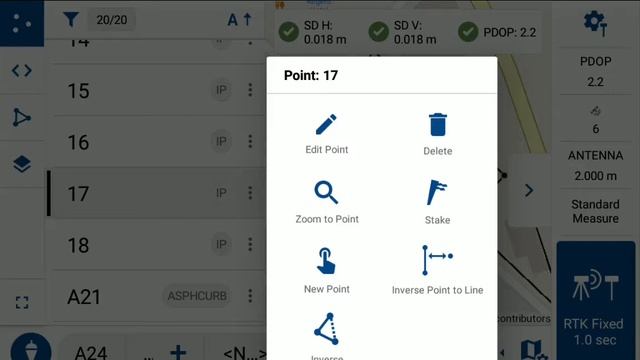 FieldGenius for Android 1.6 - Point Line options смотреть онлайн
