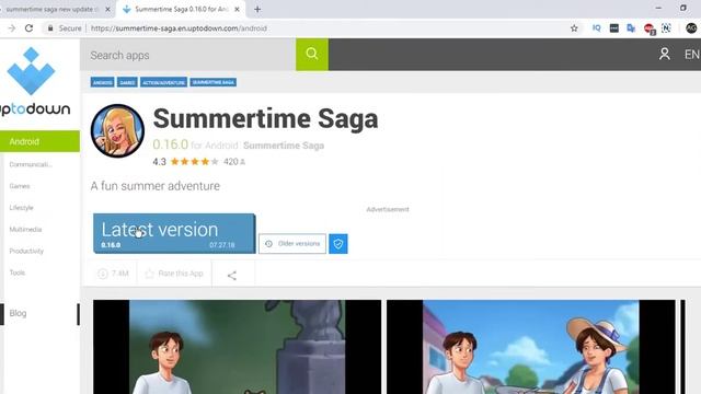 Summertime Saga 0.16 download | How To download Summertime saga 0.16 смотреть онлайн