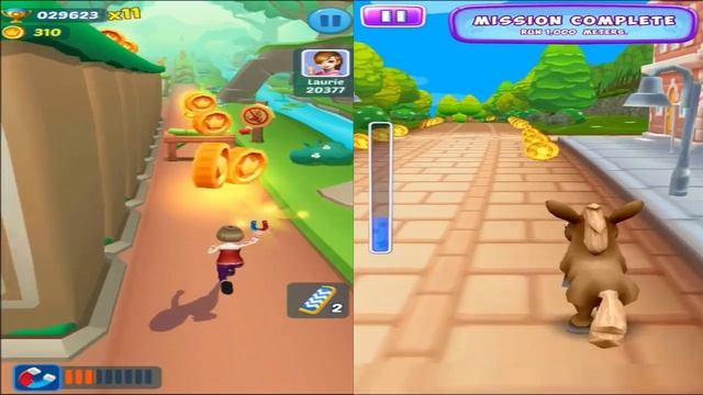 Subway Princess Runner VS Pony Racing 3D - Endless Run Race | Android/iOS Gameplay HD смотреть онлайн