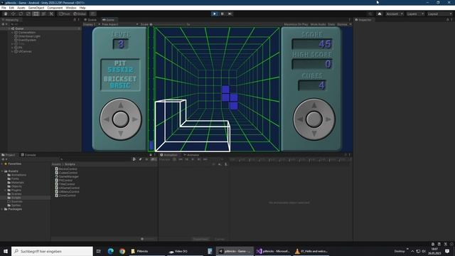 Unity Game Engine – Pit Bricks, A 'Blockout' Remake for Android смотреть онлайн
