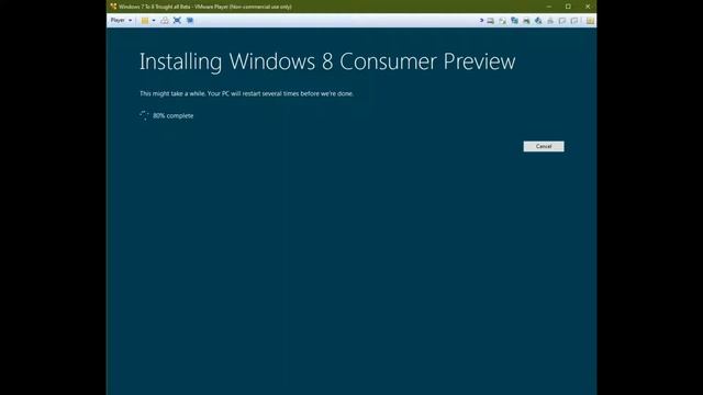 Upgrading to Windows 8 CP Build 8250 смотреть онлайн