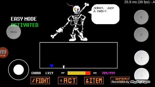 disbelief papyrus android spare ending easy mode (austale) смотреть онлайн