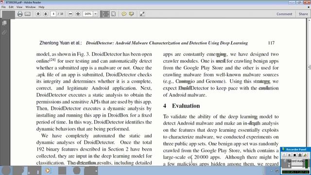 DroidDetector Android Malware Characterization and Detection Using Deep Learning смотреть онлайн