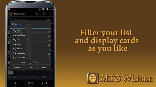 MTG Whislist Free Android App смотреть онлайн