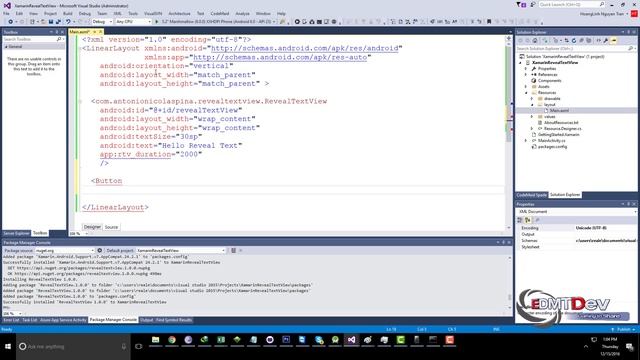 Xamarin Android Tutorial - Reveal TextView смотреть онлайн