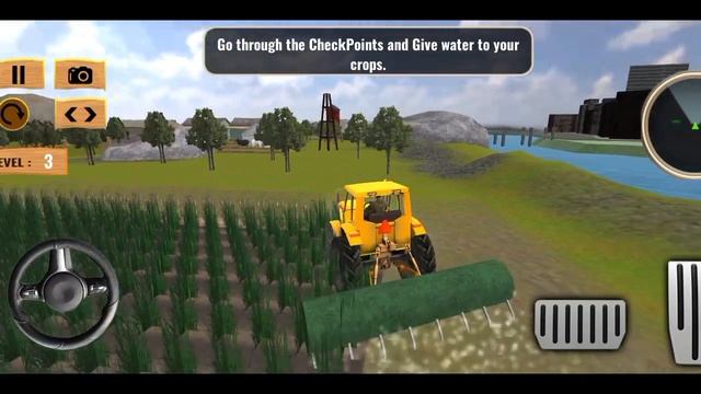 Real Tractor Farming Simulator - Tractor Driving 2019 - Android GamePlay смотреть онлайн
