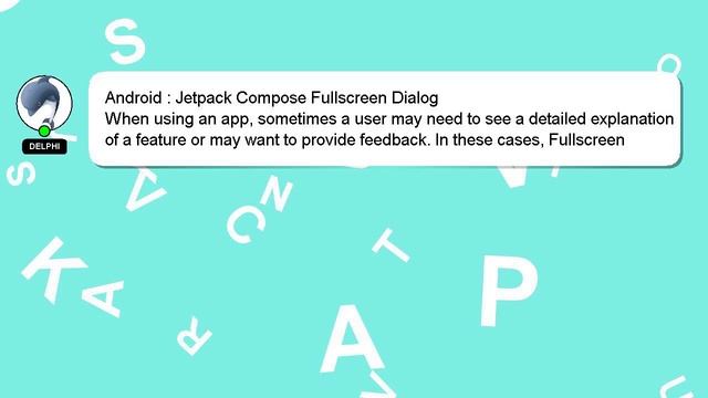 Android : Jetpack Compose Fullscreen Dialog смотреть онлайн