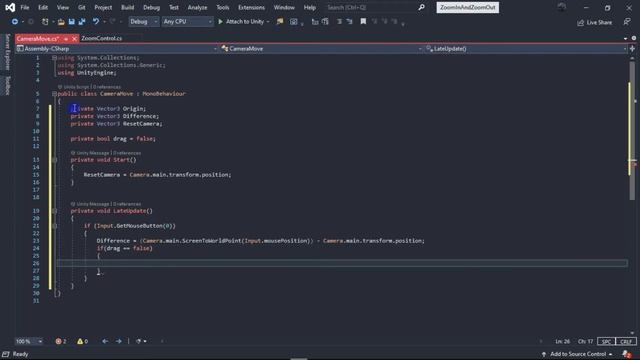 Click+drag Camera Movement [Unity] смотреть онлайн
