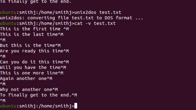 Remove Control M from file in Linux, Convert from Dos (windows) format to linux (unix) смотреть онлайн