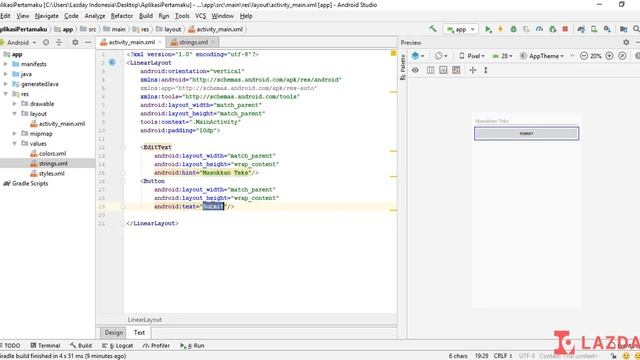 6. Belajar menggunakan resource String - Tutorial Android Studio Bahasa Indonesia смотреть онлайн