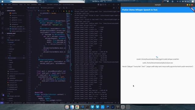 Whisper Audio To Text Transcribe offline on Flutter Desktop and Mobile смотреть онлайн