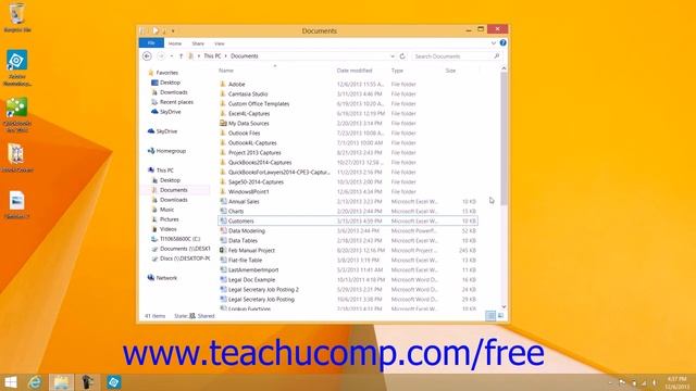 Windows 8.1 Tutorial Selecting Files Microsoft Training Lesson 2.5 смотреть онлайн