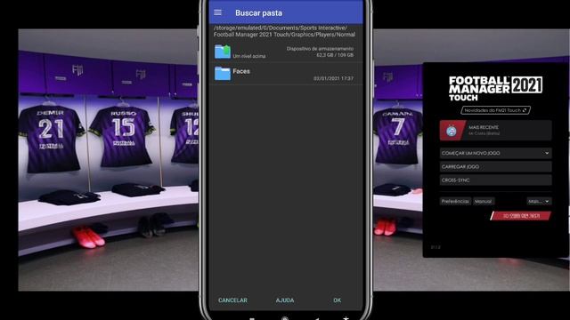 Football Manager 2021 Touch ( ATUALIZAÇÃO PACK DE FACES DF11 JANEIRO ) 📲✅