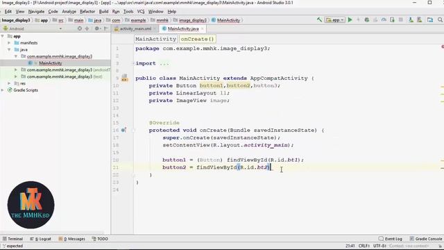 How to set image and change layout color using button for android studio смотреть онлайн