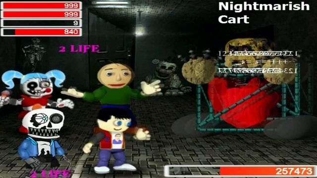 Nightmare Cart In Baldi's Basics Mod #FNaF 2018 смотреть онлайн