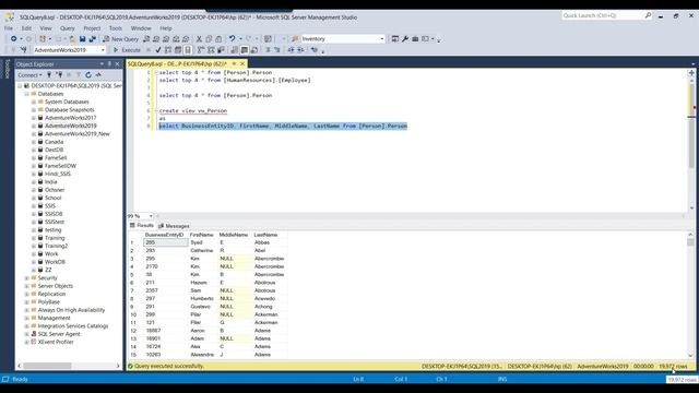 81 What is a view in sql server | Create view in SQL Server смотреть онлайн