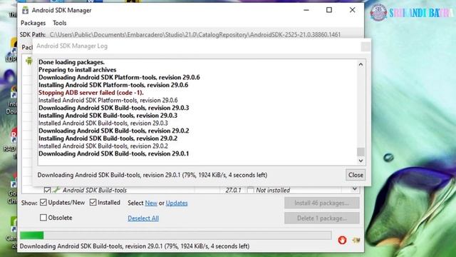 CARA MENGATASI TIDAK BISA MENGHUBUNGKAN EMBARACDERO DELPHI KE HP ANDROID CARA UPDATE PLATFORM SDK смотреть онлайн