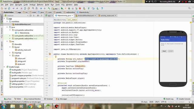 HOW TO CREATE RADIO STREAMING IN ANDROID STUDIO - DEMO смотреть онлайн