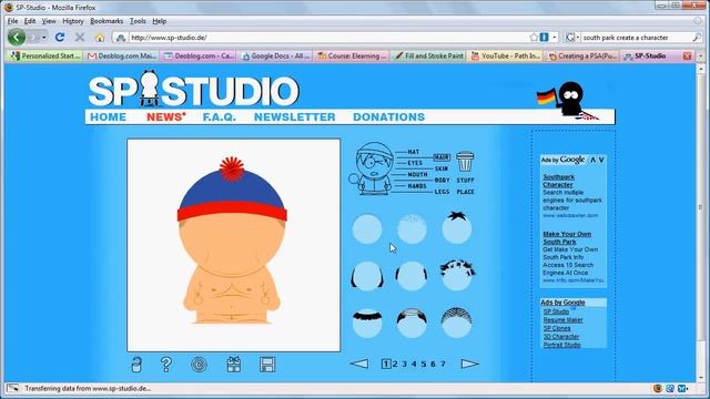SP Studio Create a South Park Character смотреть онлайн