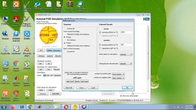 AFORS HET simulation of pn junction Si solar cell смотреть онлайн
