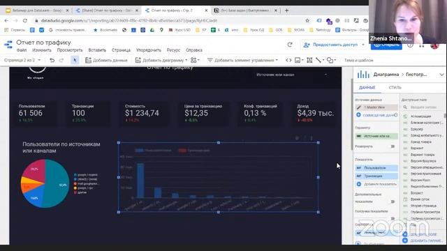 ОБЗОР GOOGLE DATA STUDIO ПРАКТИКА / ШТАНОВА ЕВГЕНИЯ смотреть онлайн
